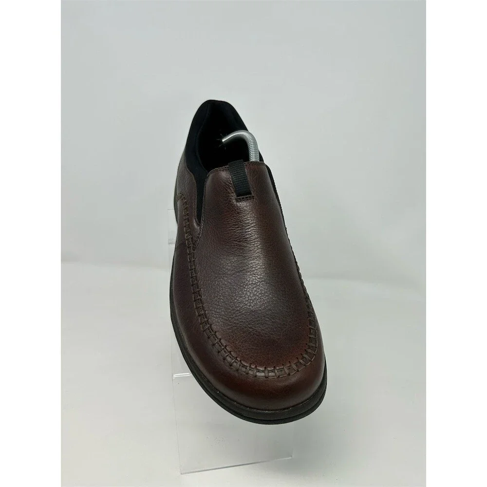 Clarks Cotrell Step Men's Brown Slip-On Loafers Moc Toe Comfort Size 11.5 Wide